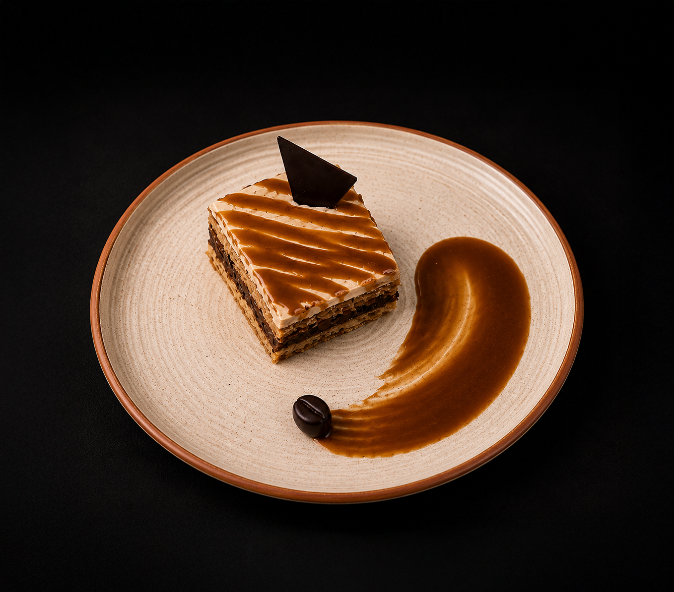 Salted Caramel Mousse with sea salt
